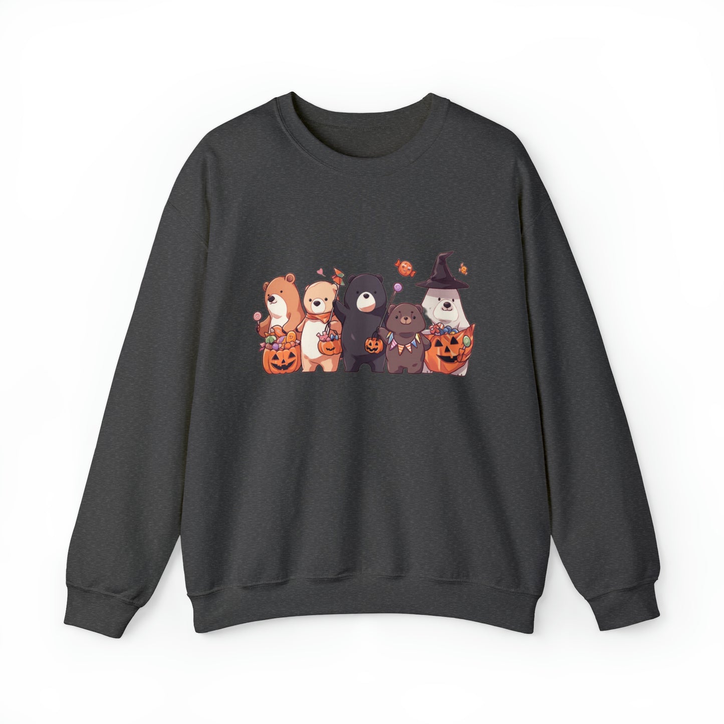 Vintage Halloween Sweatshirt - Trick-or-Treating Forest Animals