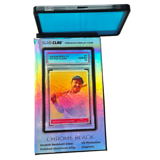 Slab Clad™ – Premium Metal Display Case for PSA Graded Card Slabs